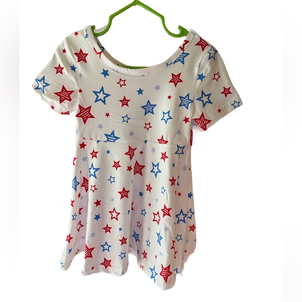 NWT Patriotic Girls Swing Dress